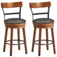 Set of 2 25.5 Inch Swivel Counter Height Bar Stool Fashion