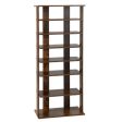 7 Tiers Vertical Shoe Rack for Front Door-Rustic Brown on Sale