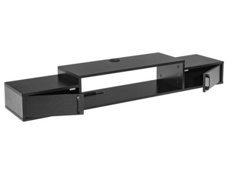 55 Inches Floating TV Stand with Power Outlet-Black Cheap