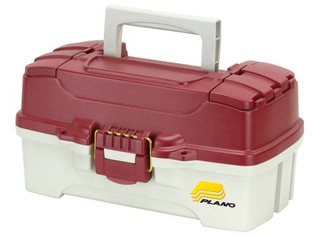 Plano 1-Tray Tackle Box w Duel Top Access - Red Metallic Off White [620106] Online Sale