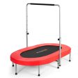 2-Person Foldable Mini Kids Fitness Rebounder Trampoline-Red Supply