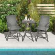 2 Pieces Patio Swivel Bar Chair Set with 4D Air Fiber Cushion Online