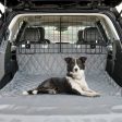 Folding Pet Divider Gate with 2 Straps and 2 Screw Caps for SUV Cheap