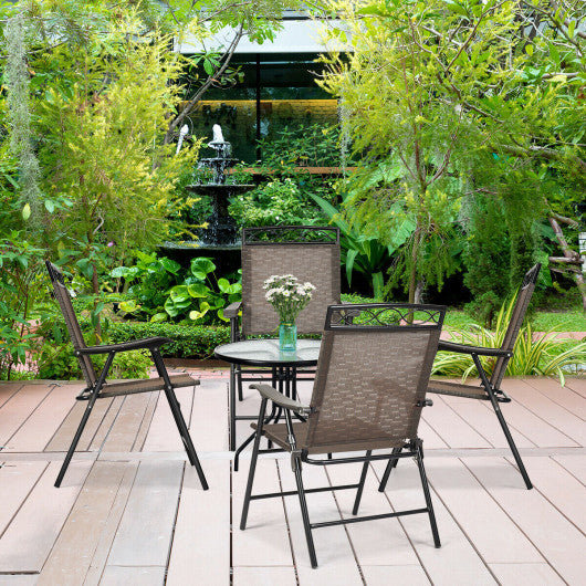 Set of 4 Patio Folding Chairs Discount