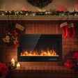 40-Inch Electric Fireplace Recessed with Thermostat on Sale