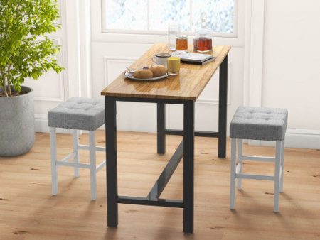 2 Pieces Counter Height Bar Stools with Sponge Padded Cushion-24.5 inches Online now