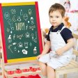 Flip-Over Double-Sided Kids Art Easel Supply