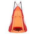 2-in-1 40 Inch Kids Hanging Chair Detachable Swing Tent Set-Orange Supply