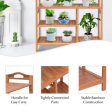 4 Tiers Multifunction Bamboo Storage Shoe Rack for Entryway Hallway For Discount