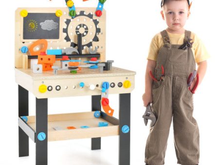 Pretend Play Workbench with Tools Set and Realistic Accessories Fashion