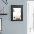 Wall Mounted Bathroom Mirror Cabinet with 5-level Height-adjustable Shelf-Black Online Hot Sale