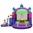 Inflatable Bounce Castle with Canopy Shade Cover and Slide For Discount