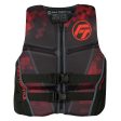 Full Throttle Mens Rapid-Dry Flex-Back Life Jacket - XL - Black Red [142500-100-050-22] Online Sale