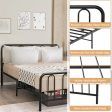 Full Queen Size Metal Bed Frame with Headboard and Footboard-Queen Size Hot on Sale