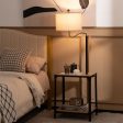 360° Rotatable Floor Lamp with End Table and USB Charging Ports Online now