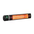 1500W Outdoor Electric Patio Heater with Remote Control-Black on Sale