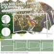 12 x 6 Feet Soccer Goal with Strong PVC Frame and High-Strength Netting Online now