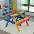 4 Seat Kids Picnic Table with Umbrella Sale