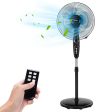 16 Inches Adjustable Height Fan with Quiet Oscillating Stand for Home and Office Sale