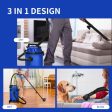 3 in 1 6.6 Gallon 4.8 Peak HP Wet Dry Vacuum Cleaner with Blower-Blue Supply