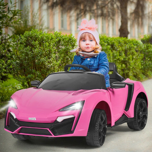 12V 2.4G RC Electric Vehicle with Lights-Pink Online Hot Sale