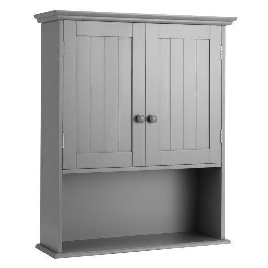 Wall Mount Bathroom Storage Cabinet -Gray For Sale