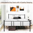 Full Queen Size Platform Bed Frame with High Headboard-Full Size Online