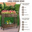 2-Tier Wood Raised Garden Bed for Vegetable and Fruit Discount