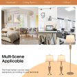 3 Piece Lamp with Set Modern Floor Lamp and 2 Table Lamps-Silver Supply