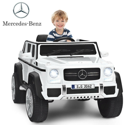 12V Licensed Mercedes-Benz Kids Ride On Car-White Online now