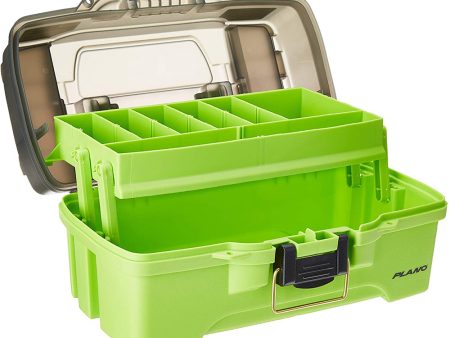 Plano 1-Tray Tackle Box w Dual Top Access - Smoke  Bright Green [PLAMT6211] Discount