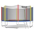 14 Feet Trampoline with Safety Enclosure Net and Ladder Outdoor for Kids Adults Supply