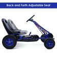 4 Wheels Kids Ride On Pedal Powered Bike Go Kart Racer Car Outdoor Play Toy-Blue Sale