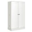 17-Tier Kitchen Pantry Cabinet with 2 Doors and 6 Adjustable Shelves-White For Cheap