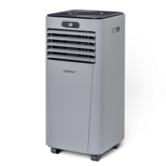 10000 BTU 4-in-1 Portable Air Conditioner with Dehumidifier and Fan Mode-Gray For Cheap