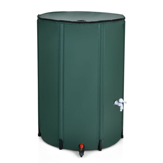 100 Gallon Portable Rain Barrel Water Collector Tank with Spigot Filter Discount