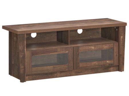 Wooden TV Stand with 2 Open Shelves and 2 Door Cabinets on Sale