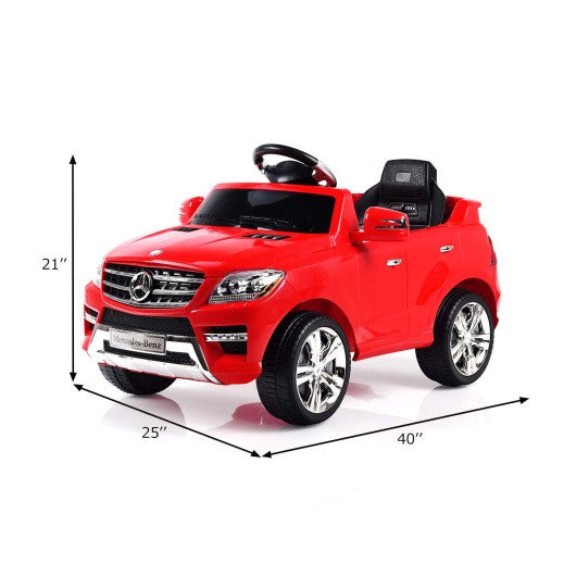 6V Mercedes Benz Kids Ride on Car with MP3+RC-Red For Sale