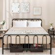 Full Queen Size Metal Bed Frame with Headboard and Footboard-Queen Size Hot on Sale