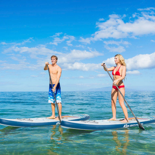 10.5 ft Inflatable Stand Up Paddle Board Surfboard with Aluminum Paddle Pump-10.5 ft on Sale