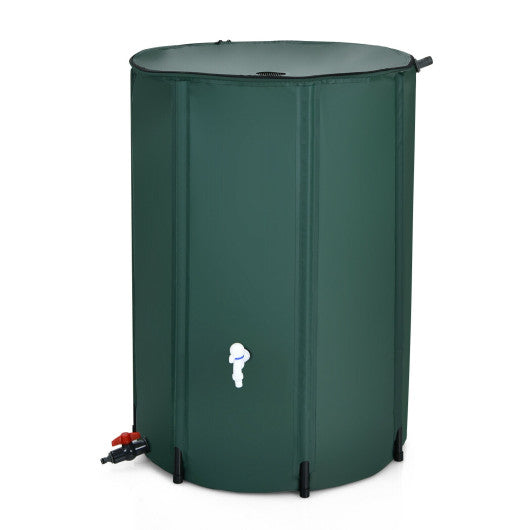 100 Gallon Portable Rain Barrel Water Collector Tank with Spigot Filter Discount