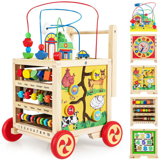 6-In-1 Developmental Learning Educational Toy with Bead Maze Online Hot Sale