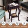 2-Tier End Table with Drawer and Shelf for Living Room Bedroom-Brown Hot on Sale