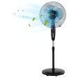 16 Inches Adjustable Height Fan with Quiet Oscillating Stand for Home and Office Sale