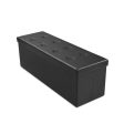 45 Inches Large Folding Ottoman Storage Seat-Black Online now