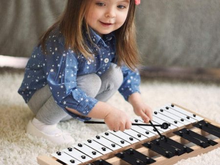 27 Note Glockenspiel Xylophone with 2 Rubber Mallets Online