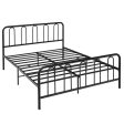 Full Queen Size Metal Bed Frame with Headboard and Footboard-Queen Size Hot on Sale