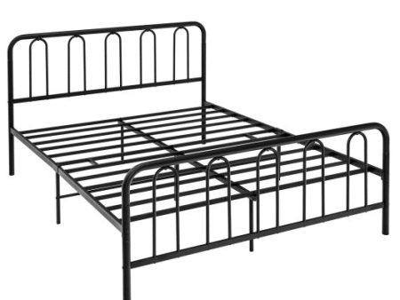 Full Queen Size Metal Bed Frame with Headboard and Footboard-Queen Size Hot on Sale