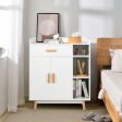 Floor Storage Cabinet Free Standing Cupboard Chest Hot on Sale