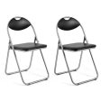 2 4 6 Pieces Portable Folding Dining Chairs Set with Carrying Handles-Set of 2 Supply